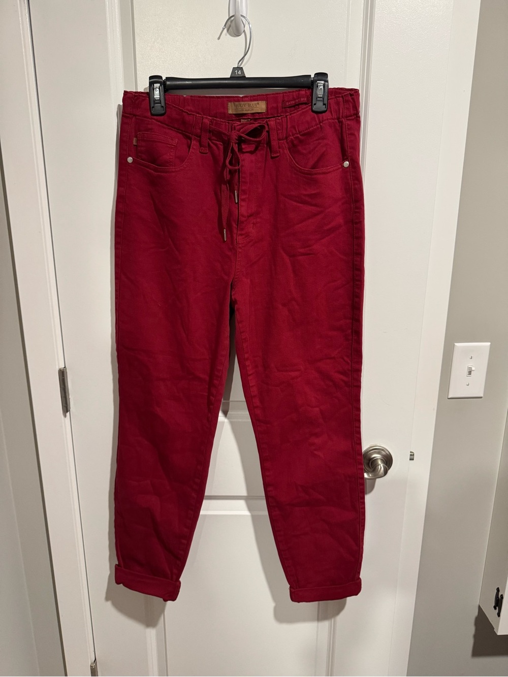 Women’s Judy Blue Red Jogger Jeans Size 11/30